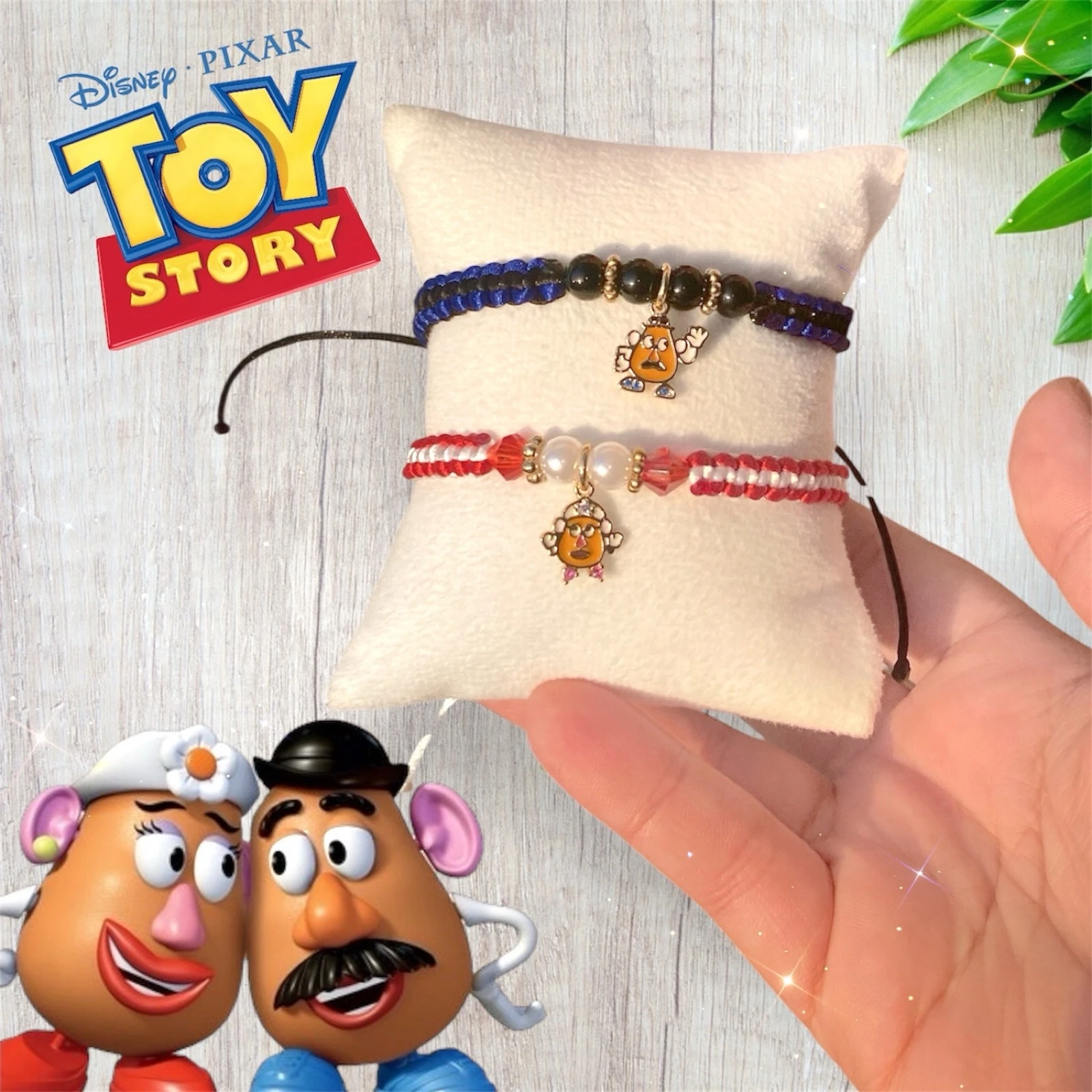 Me and Mrs potato head matching bracelets 